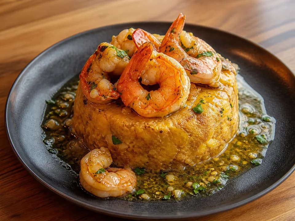 Mofongo de camarones